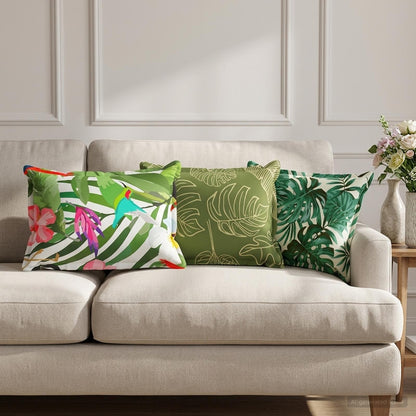 Cuscino Foglia HOUTEN 2 pz Design a foglia Poliestere | homemem39