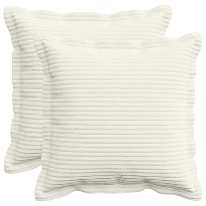 Federa 2 pz HOUTEN Crema 35 x 35 cm corduroy | homemem39