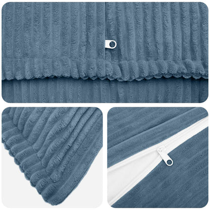 Federa 2 pz HOUTEN Blu 35 x 35 cm corduroy | homemem39