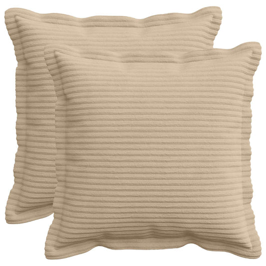 Federa 2 pz HOUTEN Tortora 35 x 35 cm corduroy
