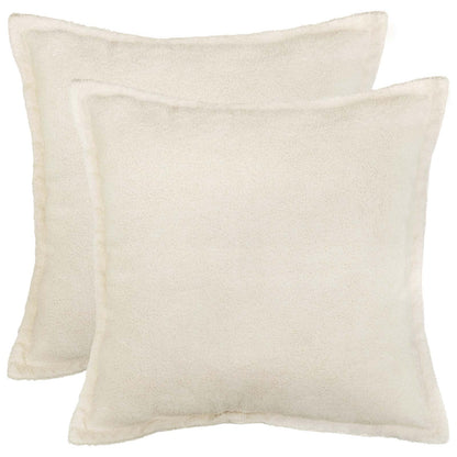 Federa 2 pcs HOUTEN Crema 35 x 35 cm Bouclé