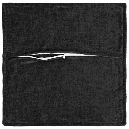 Federa 6 pz HOUTEN Antracite 35 x 35 cm Tessuto Chenille