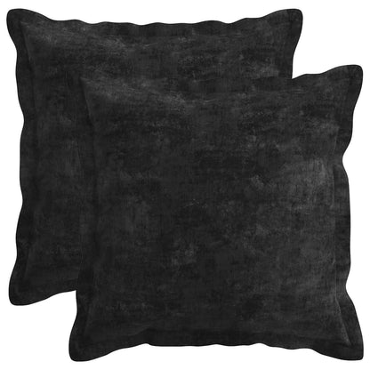Federa 6 pz HOUTEN Antracite 35 x 35 cm Tessuto Chenille