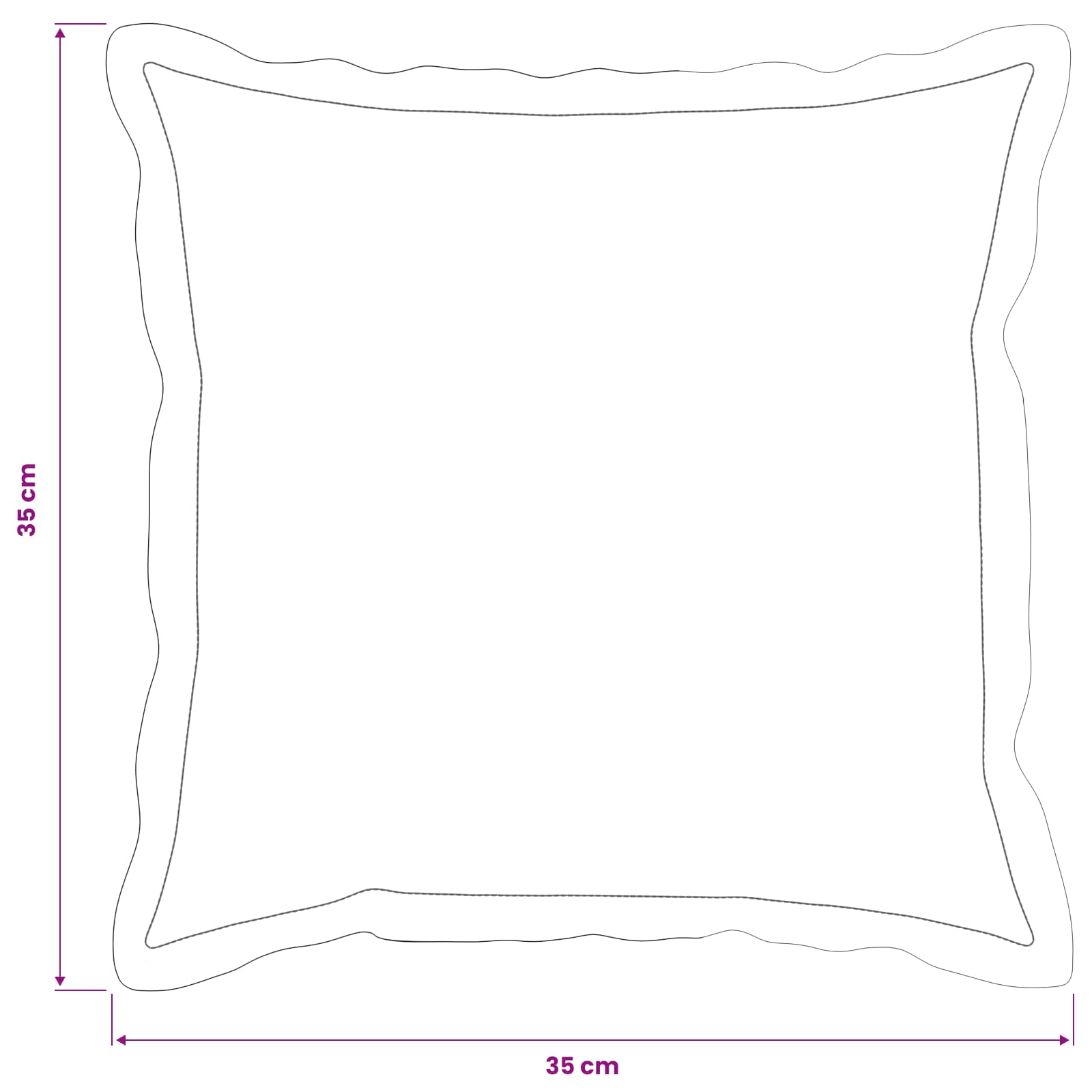 Federa 6 pz HOUTEN Antracite 35 x 35 cm Tessuto Chenille | homemem39