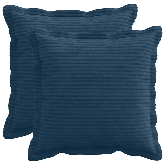 Federa 2 pz HOUTEN Blu navy 40 x 40 cm corduroy | homemem39