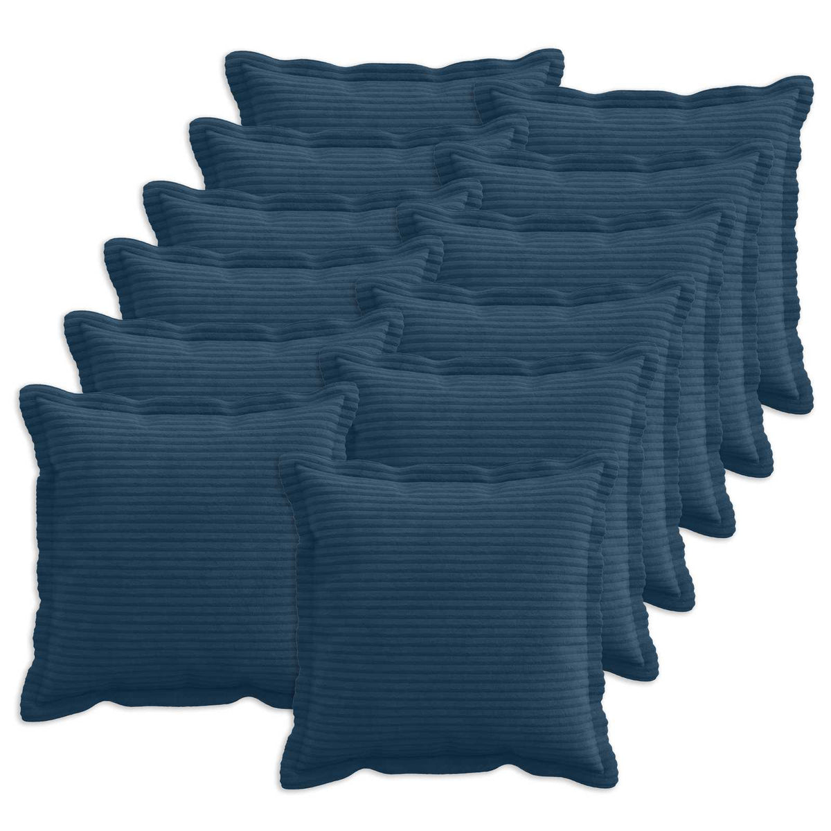 Federa 12 pz HOUTEN Blu navy 40 x 40 cm corduroy | homemem39