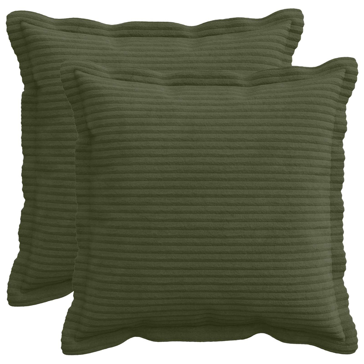 Federa 2 pz HOUTEN Verde 40 x 40 cm corduroy | homemem39