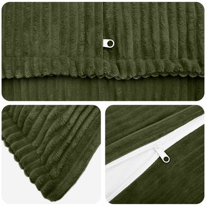 Federa 6 pz HOUTEN Verde 40 x 40 cm corduroy | homemem39