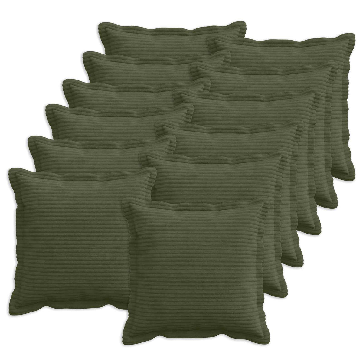 Federa 12 pz HOUTEN Verde 40 x 40 cm corduroy | homemem39