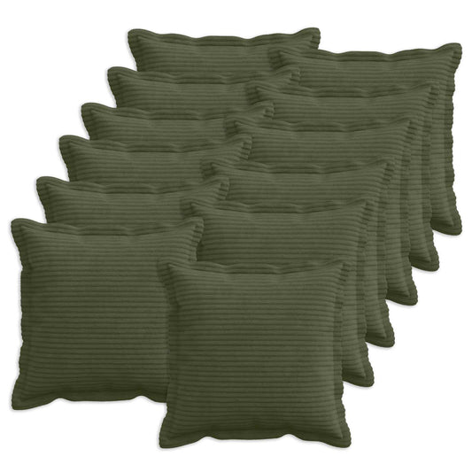 Federa 12 pz HOUTEN Verde 40 x 40 cm corduroy | homemem39