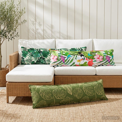 Cuscino Foglia HOUTEN Design a foglia 40 x 145 cm Poliestere | homemem39