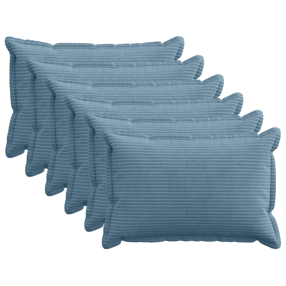 Federa 6 pz HOUTEN Blu 40 x 60 cm corduroy | homemem39