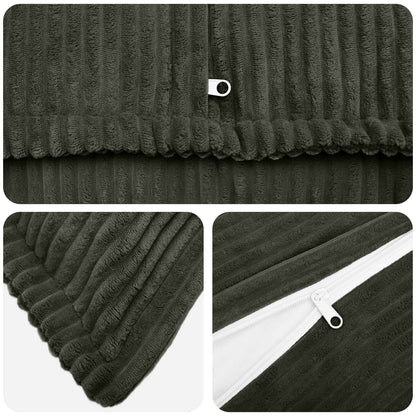 Federa 6 pz HOUTEN Antracite 40 x 60 cm corduroy | homemem39