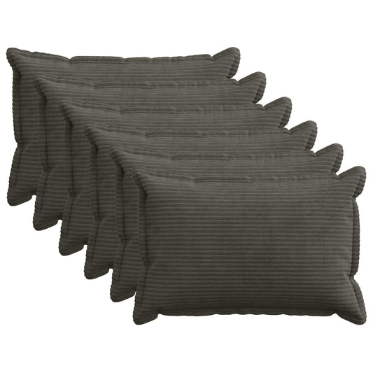Federa 6 pz HOUTEN Antracite 40 x 60 cm corduroy | homemem39