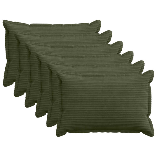 Federa 6 pz HOUTEN Verde 40 x 60 cm corduroy