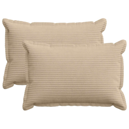 Federa 2 pz HOUTEN Tortora 40 x 60 cm corduroy