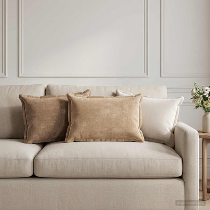 Federa 2 pz HOUTEN Crema 30 x 50 cm Tessuto Chenille