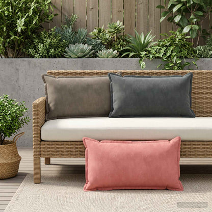 Federa 12 pcs HOUTEN Rosa 40 x 80 cm Velluto