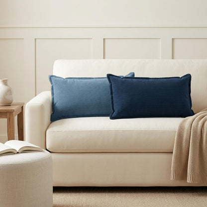 Federa 12 pz HOUTEN Blu 40 x 80 cm corduroy