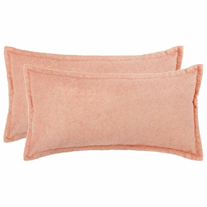 Federa 2 pcs HOUTEN Rosa 40 x 70 cm Bouclé | homemem39