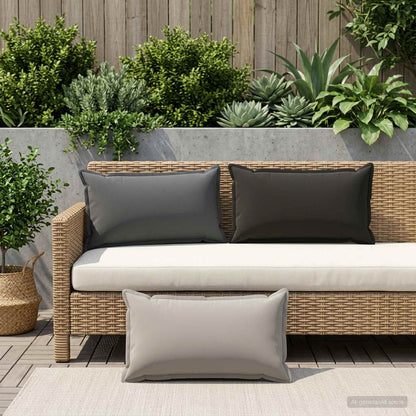 Cuscino 6 pz HOUTEN Grigio 40 x 70 cm Poliestere