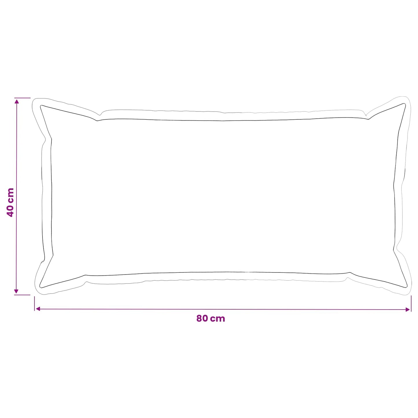 Federa 12 pcs HOUTEN Rosa 40 x 80 cm Velluto