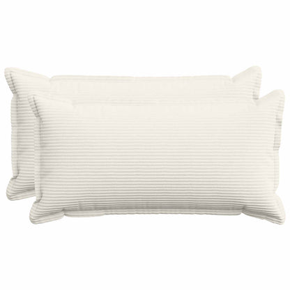 Federa 2 pz HOUTEN Crema 40 x 80 cm corduroy