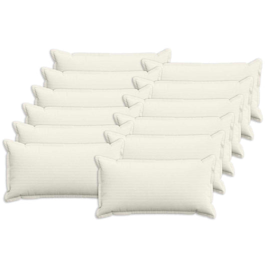 Federa 12 pz HOUTEN Crema 40 x 80 cm corduroy | homemem39