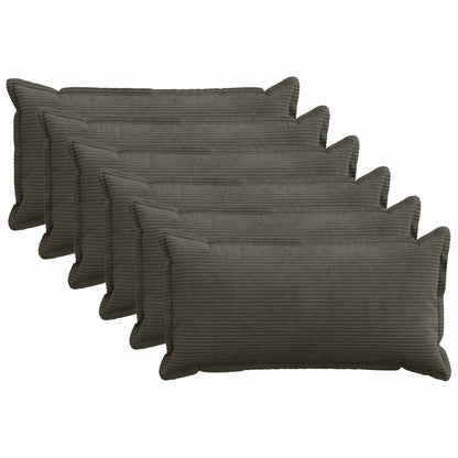 Federa 6 pz HOUTEN Antracite 40 x 80 cm corduroy