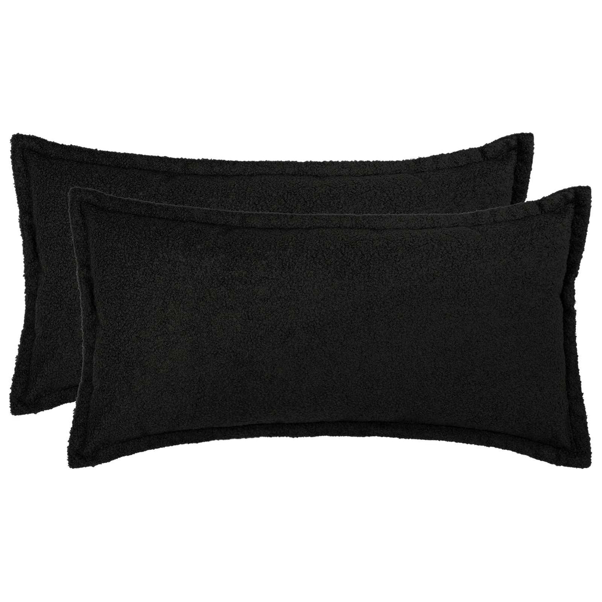 Federa 2 pcs HOUTEN Nero 40 x 80 cm Bouclé | homemem39