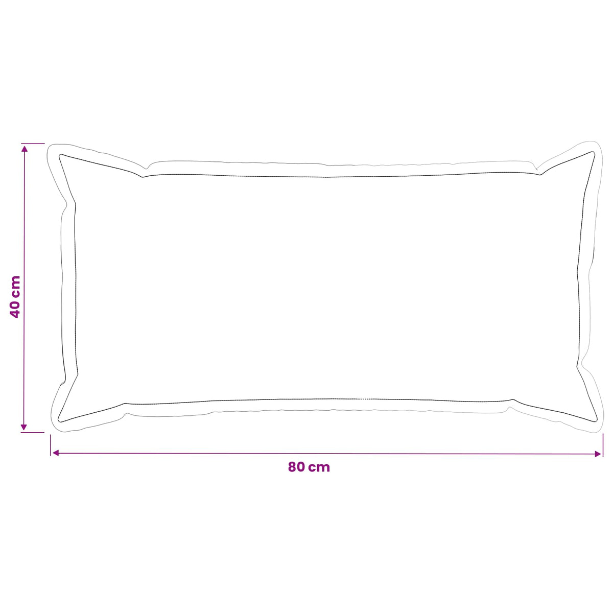 Federa 12 pz HOUTEN Crema 40 x 80 cm Tessuto Chenille | homemem39