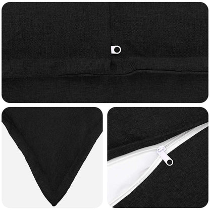 Federa 2 pcs HOUTEN Nero 45 x 45 cm Lino | homemem39