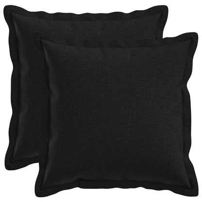 Federa 2 pcs HOUTEN Nero 45 x 45 cm Lino