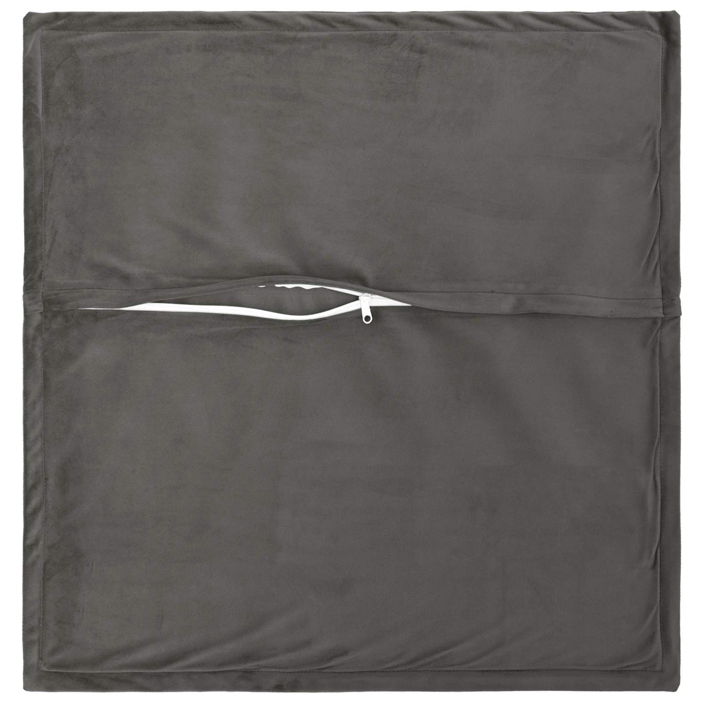 Federa 12 pcs HOUTEN Grigio Scuro 45 x 45 cm Velluto