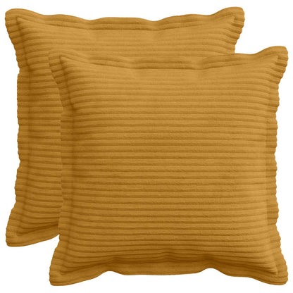 Federa 2 pz HOUTEN Giallo 45 x 45 cm corduroy | homemem39
