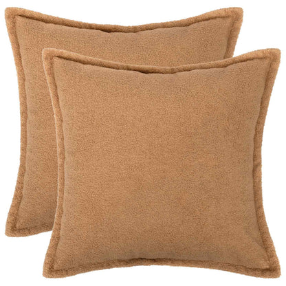 Federa 2 pcs HOUTEN Beige 45 x 45 cm Bouclé | homemem39