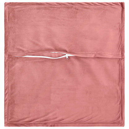 Federa 12 pcs HOUTEN Rosa 50 x 50 cm Velluto