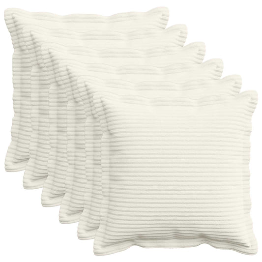 Federa 6 pz HOUTEN Crema 50 x 50 cm corduroy | homemem39
