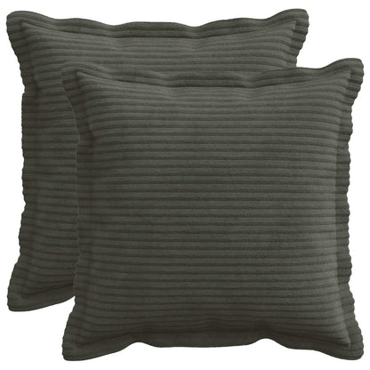 Federa 2 pz HOUTEN Antracite 50 x 50 cm corduroy | homemem39