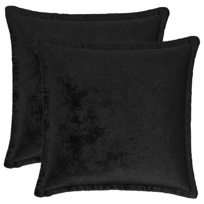 Federa 2 pz HOUTEN Nero 50 x 50 cm Flanella | homemem39