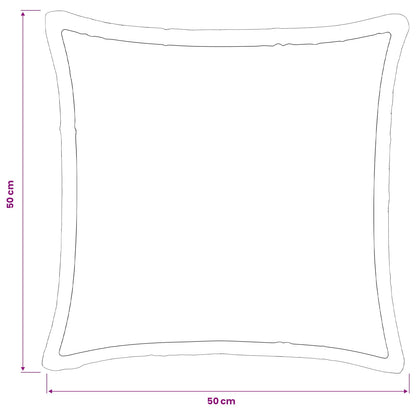 Federa 6 pcs HOUTEN Nero 50 x 50 cm Flanella | homemem39