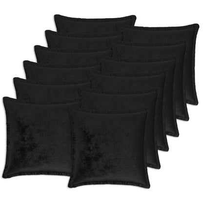 Federa 12 pcs HOUTEN Nero 50 x 50 cm Flanella