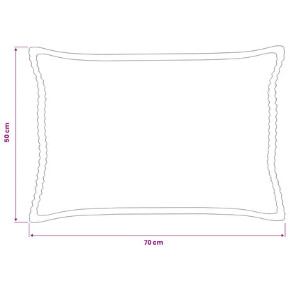 Federa 2 pz HOUTEN Blu navy 50 x 70 cm corduroy | homemem39