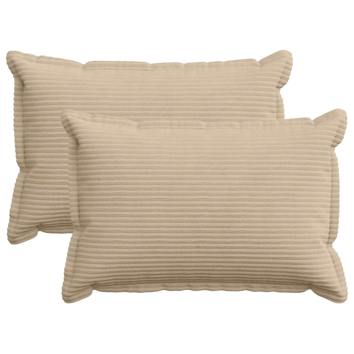Federa 2 pz HOUTEN Tortora 50 x 70 cm corduroy | homemem39