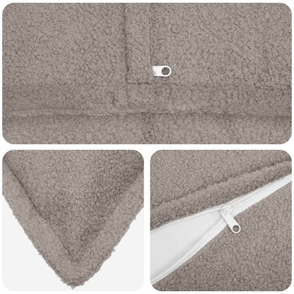 Federa 6 pcs HOUTEN Grigio Chiaro 50 x 70 cm Bouclé | homemem39