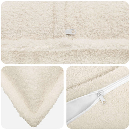 Federa 2 pcs HOUTEN Crema 50 x 70 cm Bouclé | homemem39