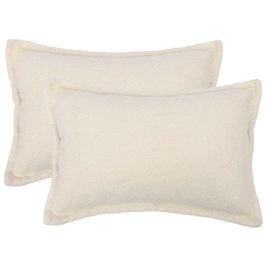 Federa 2 pcs HOUTEN Crema 50 x 70 cm Bouclé | homemem39