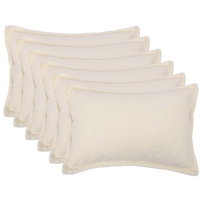 Federa 6 pcs HOUTEN Crema 50 x 70 cm Bouclé | homemem39