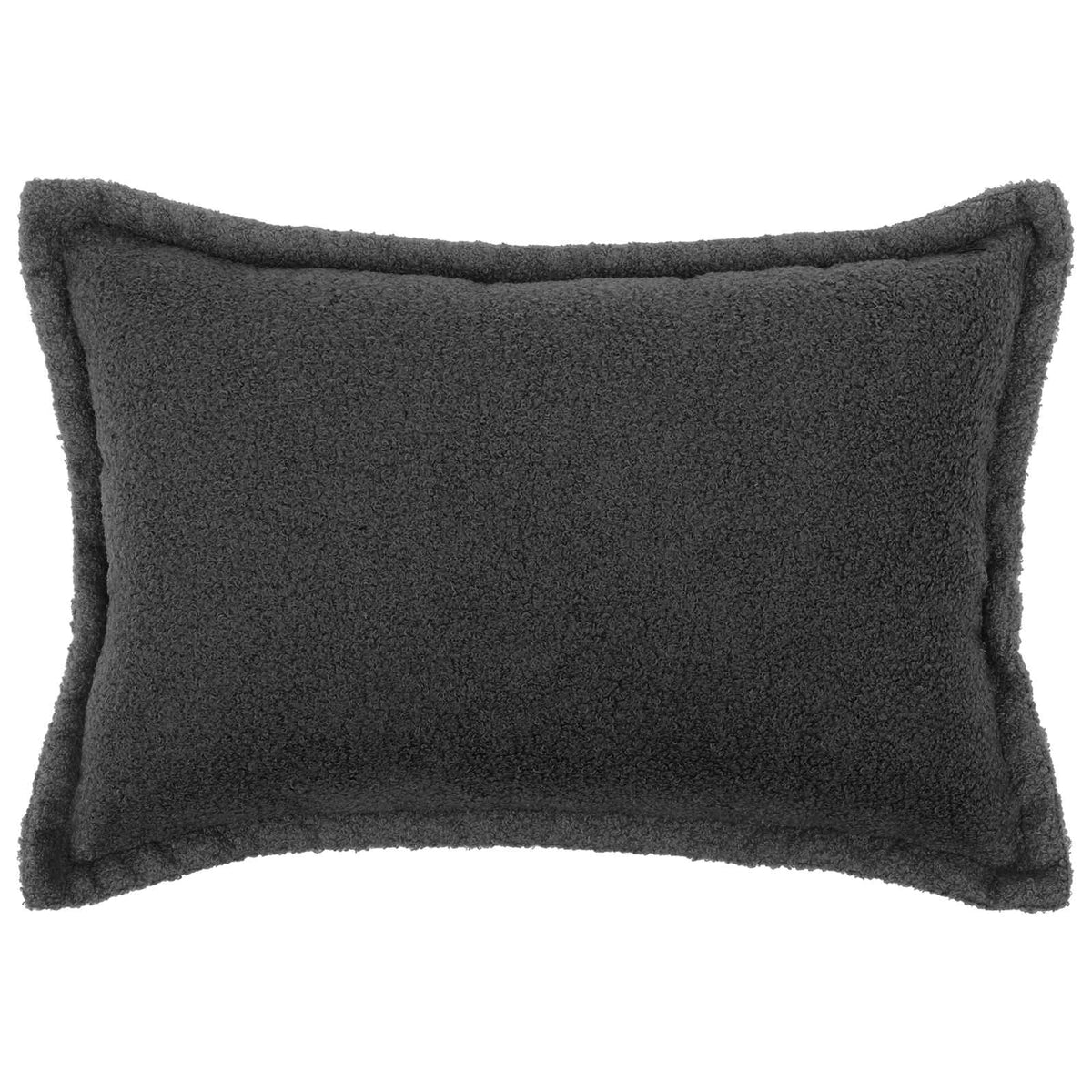 Federa 6 pcs HOUTEN Grigio Scuro 50 x 70 cm Bouclé | homemem39