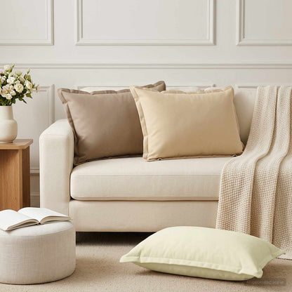 Federa 6 pz HOUTEN Beige 50 x 75 cm Poliestere